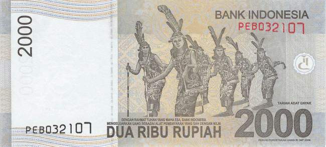 Indonesien 2000 Rupiah 2011 p148c